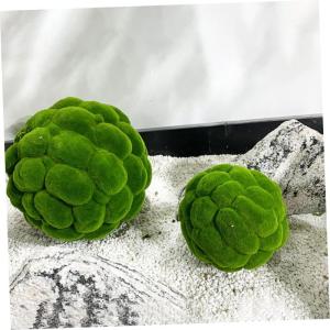 2 Stück Gartenmoos Verzierungen Grüne Moosbälle Künstliche Moosbälle Dekorative Moosbälle Moosdekor Grünes Weihnachtsmoos Dekorative Mooskugel Grünes Dekor Moosimitat