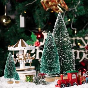 72 Stück Mini Weihnachtsbaum 4.5CM Grün Künstlicher Tannenbaum Klein Christbaum Modell Schnee Frost Bäume Miniatur Tanne Tischbaum Weihnachtsschmuck Desktop Ornamente für DIY 