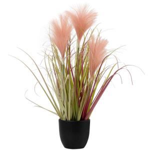 Kunstgras, kunstplant, gras, hoog in pot, grasarrangement, , solitair gras, siergras, decoratieve plant, kunstgras, tafeldecoratie, roze