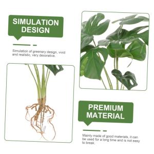 Büro-Faux-Pflanze Lebendiges Monstera-dekor Lebendige Künstliche Pflanze Kunstpflanze Für Den Haushalt Café-dekor Künstliche Monstera-Pflanze Tischplatte Kunstpflanze Plastik 
