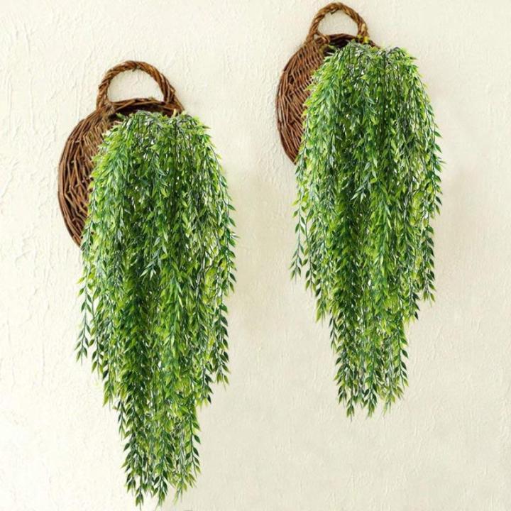 2 stuks kunstmatige klimop, slinger, 94 cm, kunstplant voor buiten, kunstplant, klimplant, groen, decoratie voor tuin, muur, hek, ophanging