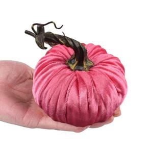 Samtkürbisse - Samtkürbisse, dekorativer aus Schaumstoff | 10 cm / 3,9 Zoll künstliche bunte Kürbisse Foto Dekoration für Zuhause