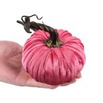 Kleine Samtkürbisse,Künstliche Kürbisse,Bunte Kunstschaum Dekoration - 10 cm/3,9 Zoll Handgemachte Halloween Ernte Gemüse Simulation Kürbisse Foto Requisiten, Stoff Kürbisse 