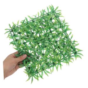 4 Stück Künstliche Pflanzenwand Wandpaneel Aus Kunstrasen Gefälschte Graskulisse Gras-Wand-dekor Kunstrasenwand Wandbegrünung Dekor Kunstgras-wanddekoration PVC Green