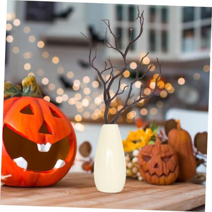 2St Halloween-Dekoration Äste künstliche Baumstäbe künstliche Rankenstiele künstliche Süße Halloween Dekoration Pflanzen Links DIY Bastelzweige DIY-Zweige für Blumenarrange
