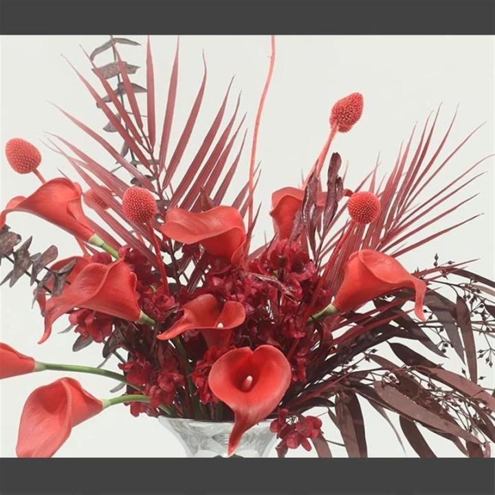 Kunstblumen Blumenkunst-Simulationsblumen-Dekor – eleganter künstlicher künstlicher Pflanzenstrauß für den Tisch im Wohnzimmer, handgefertigte Glasvase für jeden Anlass