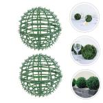 4 Stück Grasballständer Topiary-kugelstützkäfig Kugelkäfig Aus Buchsbaum Halter Für Blumengraskugeln Dekorative Pflanzenkugel Graskugel-Ornament-Rack Grüner Grasball Plastik
