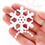 slinger met sneeuwvlokken - Kerstslinger - Sneeuwvlokslinger voor kerstversiering - Kerstversiering voor kerstbomen - 500 cm (Set11 - wit/sneeuwvlokken)