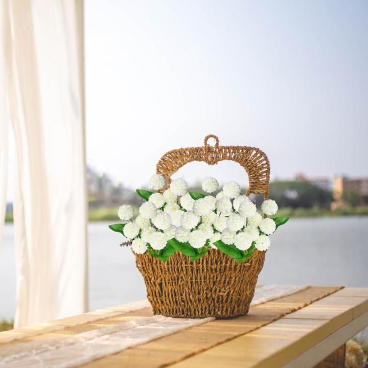 Künstliche Blumen Hortensien Blume Hortensie Blumenarrangements mit Hochzeit Kunstblumen für Hochzeitsstrauß Home Garden Party Office Arrangements 0501
