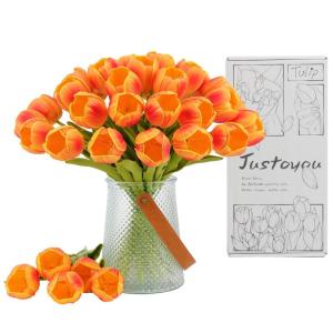 Kunstmatige tulpen (oranje, 15 stuks)
