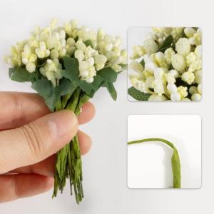 144 stuks , stofblaadjes om te knutselen, , kleine decoratie, bloemen, stofblad met bladeren, bloemenstempel, stoffen bloemen voor bruiloft, feest, uitnodiging, gastgeschenk, melkw
