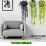 2 stuks hangende mand kunstmatige bloem, kunstmatige bloemen aan de muur, muur gemonteerde kunstmatige bloemen, kunstmatige bloemen buiten, kunstmatige hangplanten voor thuis, tuin