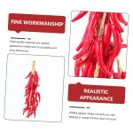 3 Sätze Simulierte Hängende Knoblauchspieße Künstliches para Foto-Requisiten Modelle Bauernpfefferdekor Simulation Chili-dekor Hängende Lebensechte Paprika Schaum Rot 5 Stück