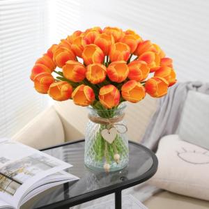 Kunstmatige tulpen (oranje, 15 stuks)