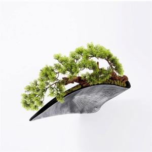 Künstlicher Bonsai-Baum Künstlicher Bonsai-Baum, Kunsttopfpflanze, Tischaufsteller, Kunstbonsai, japanische Kiefer, Bonsai-Kunstpflanzen mit Harzschalen-Pflanzgefäß for Heimdek