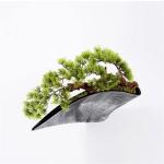 Künstlicher Bonsai-Baum Künstlicher Bonsai-Baum, Kunsttopfpflanze, Tischaufsteller, Kunstbonsai, japanische Kiefer, Bonsai-Kunstpflanzen mit Harzschalen-Pflanzgefäß for Heimdek