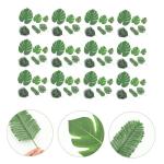 120 Stück Simulierte Schildkrötenblätter Künstliche Grüne Tropische Blätter Party Dekoration Blätter Aus Kunststoff Monstera Blätter Blumenarrangement Künstliche Blätter