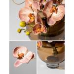 Kunstblumen Künstliche Blumen – Glas und Silikon, Elegantes Herzstück für Esstische, Büros und Hochzeiten – vielseitiges Design für jeden Anlass