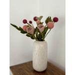 - Vilten bloemen boeket bloemen van vilt - boeket - Fair Trade - handgemaakt (rozenrood)