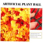 2 stuks eucalyptus grasbal groen klein gras vormsnijballen voor decoratie buiten gras buiten faux-mum bal plafond grasbal oranje plastic
