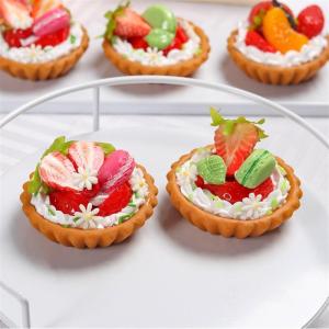 Fake Kuchen künstliche Kuchen 6 Stücke Realistische Künstliche Europäischen-Stil Obst Eierkuchen Simulation Kuchen Gefälschte Lebensmittel Shop Decor Realistisches Essen