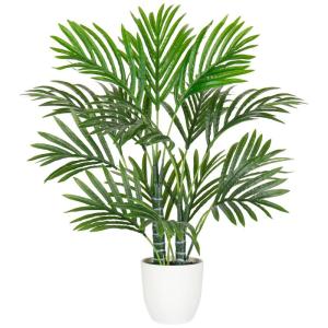 Kunstplant, palm, , kunstpalm, grote tropische esthetische decoratie voor woonkamer, slaapkamer, kantoor, huis (groen, 58 cm)