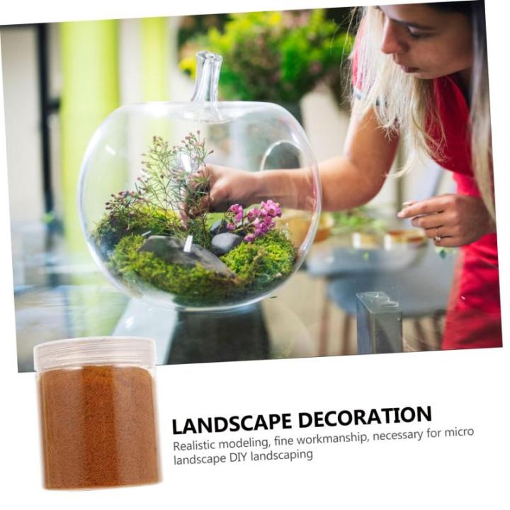 3 Stück 1 Moosrasenpulver Mini-Puppenhaus botanisches Dekor Zug künstliche Pflanzen Teppiche gefälschte Rasenverzierung DIY-Rasenpulver-Landschaftsverzierung klein