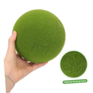 Simulierter Moosball Kugel Künstliche Pflanzen Drinnen Schaufenster Kunstmoos Astetische Raumdekoration Blumenmoos Imitierte Grüne Moossteine Künstliches Moosdekor Beflockung