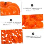 300 STK Kürbis Dekoration Halloween-Dekor gefälschte Schaumkürbisse Fälschung Halloween Pumpkin halloweenkürbis Herbstdeko Halloween-Kürbis-Requisiten simulierter Kürbis PU-