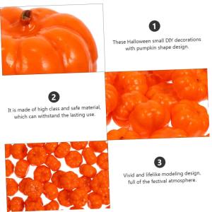 300 STK Kürbis Dekoration Halloween-Dekor gefälschte Schaumkürbisse Fälschung Halloween Pumpkin halloweenkürbis Herbstdeko Halloween-Kürbis-Requisiten simulierter Kürbis PU-