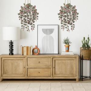 Hangende , decoratieve planten in pot, kunstplant hangende eucalyptus, plastic planten hartblad voor slaapkamer, woonkamer, kantoor, decoratie #6