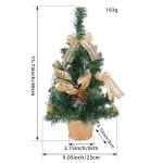 Tisch-Weihnachtsbaum,Künstlicher Tisch-Weihnachtsbaum - Startseite Künstliche Kiefer für Tisch,Weihnachtskiefernbaum mit gewebter Basis für Fenster, Wand, Baum,
