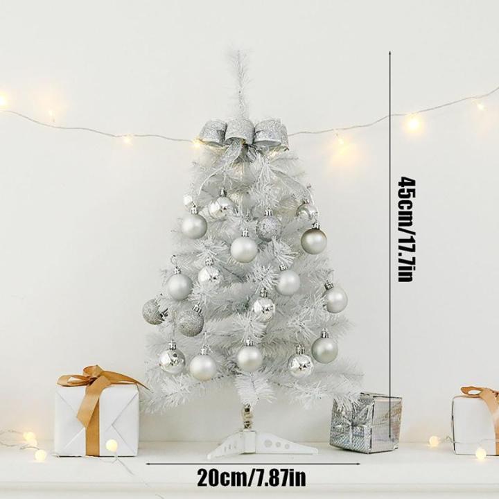 Kerstboom met verlichting 45 cm lichtketting kerstboom mini kerstboom kunstkerstboom kerstdecoratie tafel kerstboom kerstcadeaus kerstboom wit