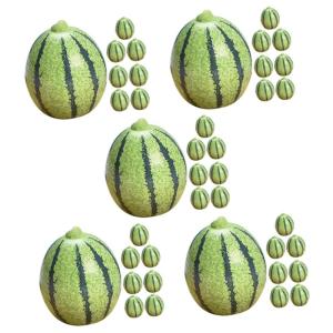 5 Sätze Künstliche Früchte Künstliche Frucht Künstliches Lebensmittel-küchenspielzeug Kunstobst Spielzeug Für Kinder Layout-szenendekor Mini-früchte Harz Green 8 Stück * 5