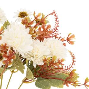 Atmosphera - Künstlicher herbststrauß Pery h33cm - weiß