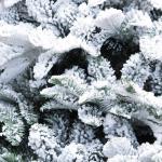 Luxe kerstboom van grenenhout voor binnen en buiten, met sneeuw bedekte kunstkerstboom (wit 210 cm) (wit, 300 cm)