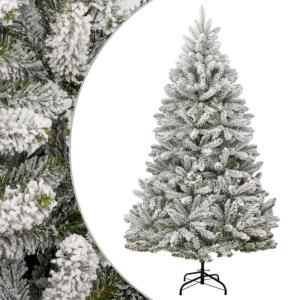 Tannenbaum Kunstbaum mit PVC-Spitzen, Weihnachtsdeko Dekobaum für Innen Außen Künstlicher Weihnachtsbaum Klappbar Beschneit 300 cm