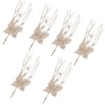 6 Stück Weihnachtspflanzenarrangement für Weihnachtskränze Thanksgiving Hochzeit Dekorationen