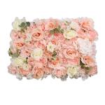 Kunstbloemen wanddecoratie 60 x 40 cm, voor thuis, feest, bruiloft, decoratie, (kleur: 16 stuks)
