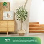 Kunstmatige olijfboomplanten, 180 cm, nep tropische plastic plant, perfecte grote planten in pot, voor binnen en buiten, huis, kantoor, tuin, moderne decoratie, housewarming cadeau