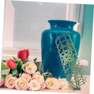 8st Reihe Blumenarrangement Gitter DIY Künstliche Blumenplatte Blumenwand Gitterpflanzenwandrahmen Grüne Künstliche Blumen Zur Dekoration Halter Für Blumengestecke Plastik Gree