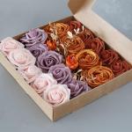 Künstliche Rosen aus PE-Schaum, für den Kopf der Braut, Blumenstrauß für Hochzeit, Party, dekoratives Scrapbooking, DIY, Handblume