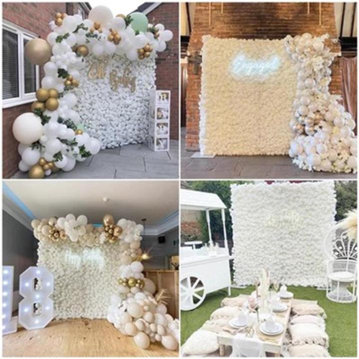 2 M * 2 M / 6,5 * 6,5 FTKünstlicher Blumenhintergrund Wandstoff Hintergrund Blumenwand, Blumenarrangement Blumenwandpaneel-Set, Seidenhortensien-Blumenpaneel Für Fotohintergrund(