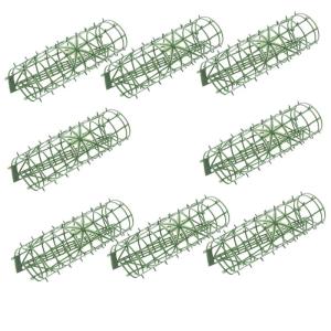 8St Reihe Blumenarrangement Gitter Panel-Wand-Display Gitterpflanzenwandrahmen blumenregal blumenständer dekorative Blumenrahmen Blumenfixierer selber Machen Plastik Green