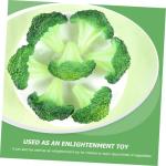5 Sätze Brokkoli-Modell Brokkoli-Spielzeug Kinderspielzeug Kunstgrün Künstliche Brokkoli Dekoration Brokkoli- PVC-ladenstütze Pflanzliche Verzierung Green 3 Stück * 5