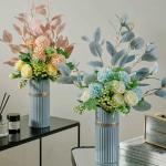 Kunstblumen Künstliche Blumen, Moderne Blumenstrauß-Dekoration, Hortensie, Eukalyptus, künstliches Blumenarrangement, künstlicher Bonsai für Wohnzimmer für jeden Anlass