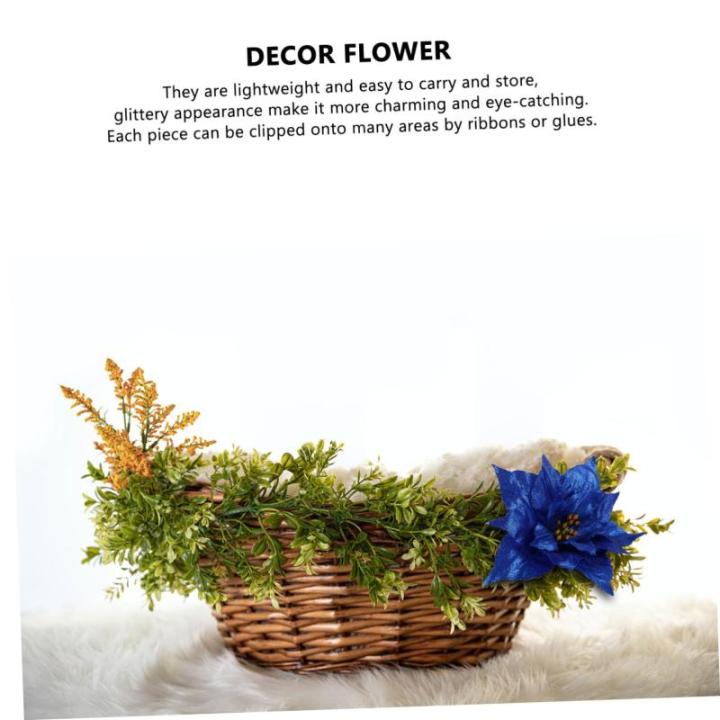 21 STK künstliche Blumen weihnachtsdeko künstliche blüten dekoweihnachten Dekorationen Weihnachtsgirlanden blühen Dez Hochzeitsdeko Weihnachtskranz Blumen Dekor Blumenzubehör 
