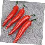4 Sätze Simulationsmodell Paprika Schaufensterpuppe Maneküre- Set Schaufensterpfeffer Ziernieten Gefälschter Pfeffer Simulation Lebensmittelmodell Stütze Poly-Drache 5 Stück *