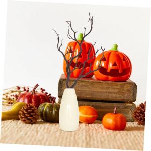 2 Stück Halloween Dekoration AST Getrocknete Äste Künstliches Geweih Äste Dekopflanze AST Vase Füllung Äste Getrockneter Baumzweig DIY Baumzweige Kunststoff