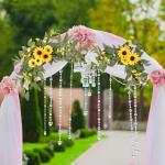Empfang Seiden Tulpen Arrangements Hochzeit Gemischte Pfingstrosen Willkommensschild Veranstaltungsverzierungen